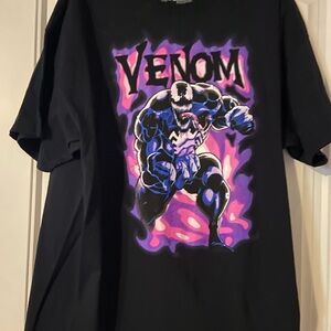 Marvel Venom Black and Purple T-Shirt 2X